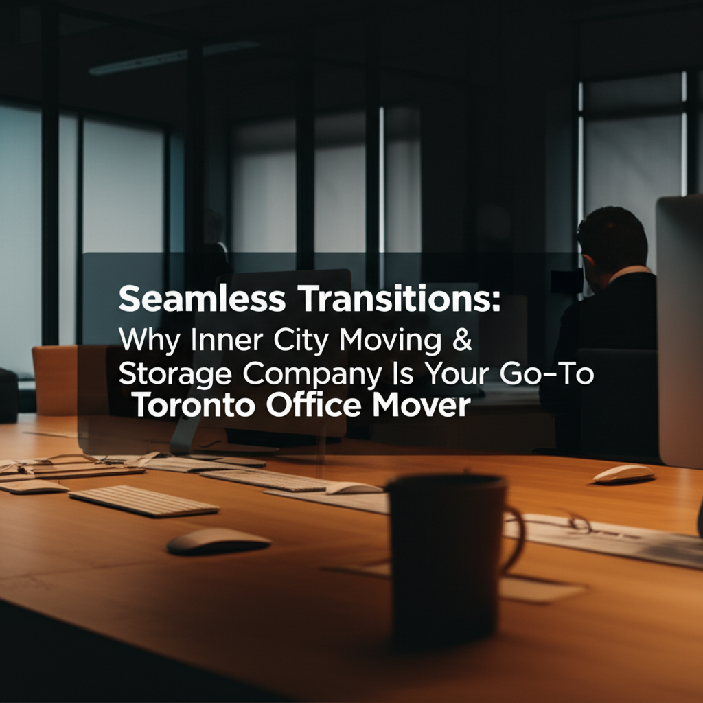 Seamless Transitions: Why Inner City Moving & Storage Company Is Your Go-To Toronto Office Mover