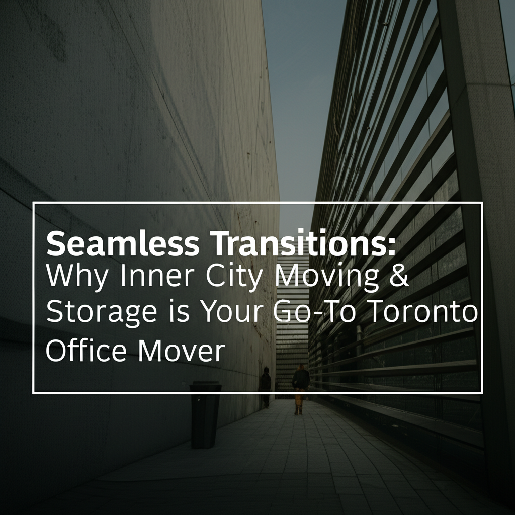 Seamless Transitions: Why Inner City Moving & Storage is Your Go-To Toronto Office Mover