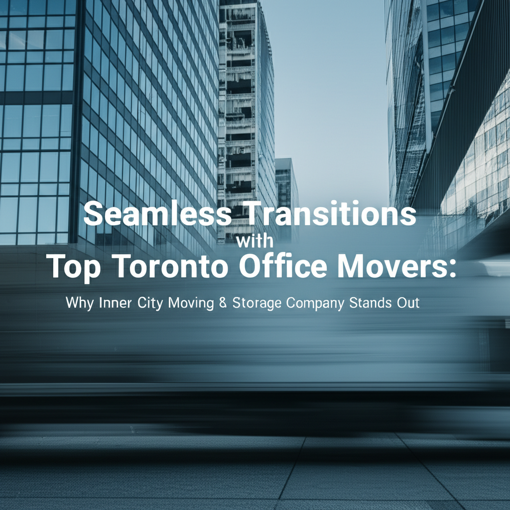Seamless Transitions with Top Toronto Office Movers: Why Inner City Moving & Storage Company Stands Out