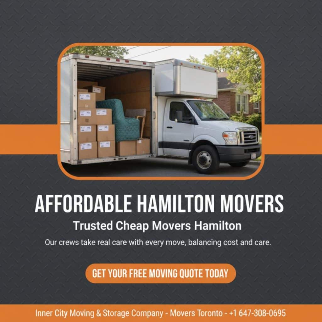 How to Choose Cheap Movers in Hamilton Without Sacrificing Quality 1 Cheap movers Hamilton with labeled moving boxes on residential street