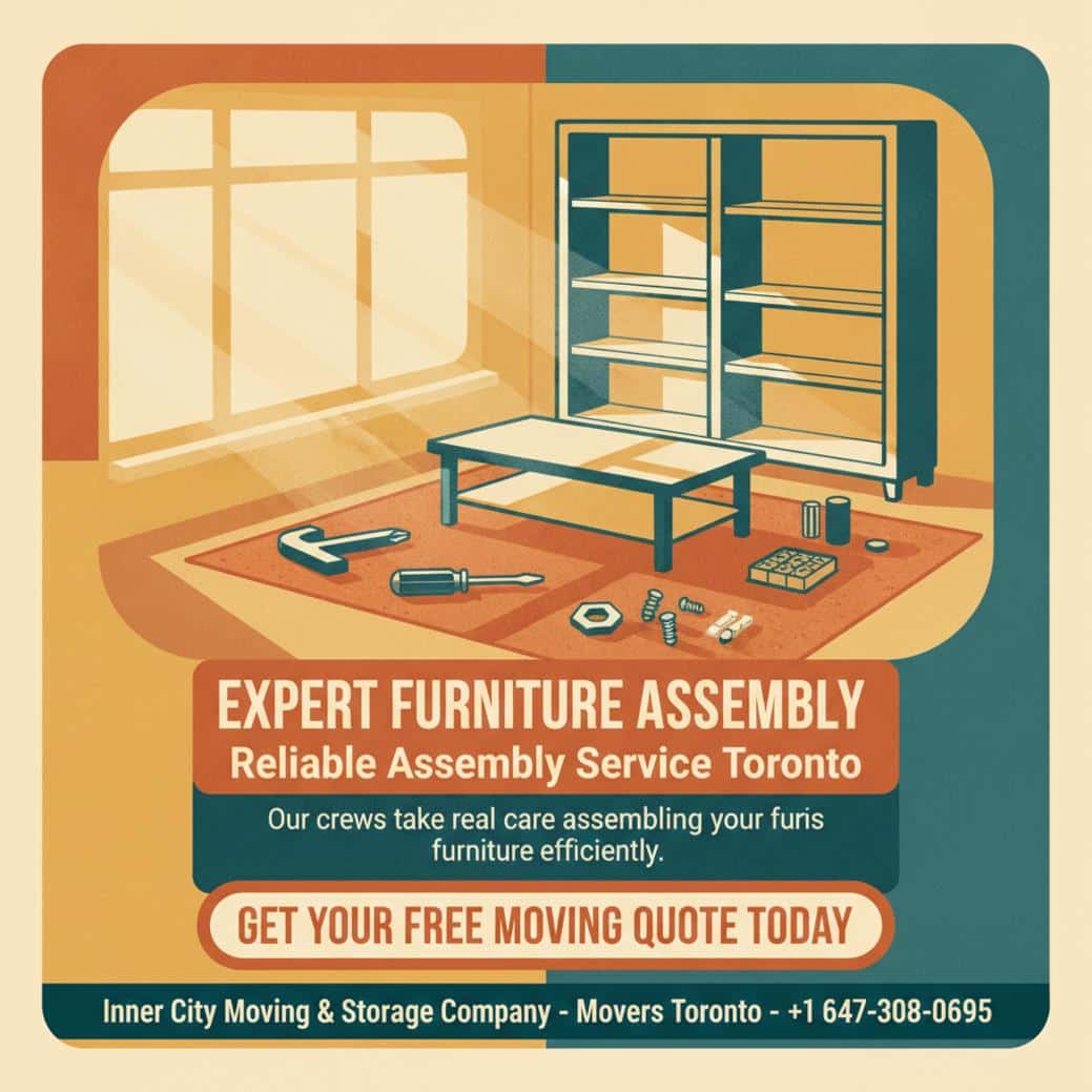 How Furniture Assembly in Toronto Can Ease Your Move Professional furniture assembly with tools in Toronto home moving