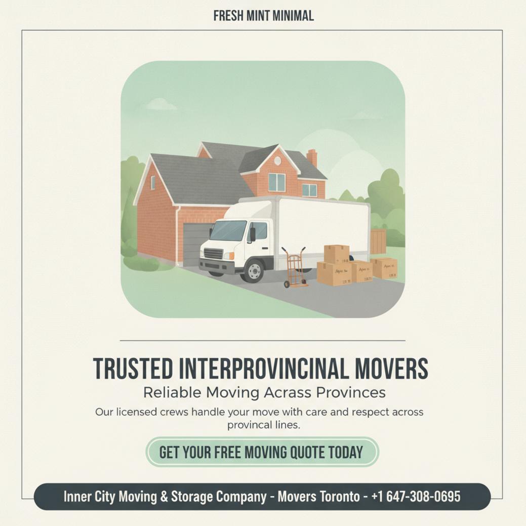 How Interprovincial Movers in Ajax Make Your Move Easier Professional moving truck and packed boxes for interprovincial movers Ajax