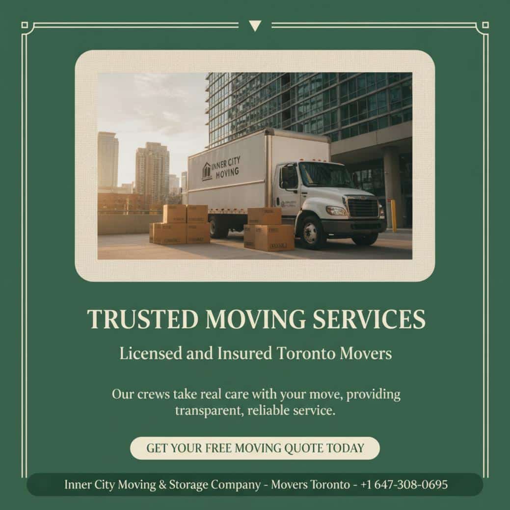 How Moving Services in Toronto Can Simplify Your Next Move Moving services Toronto with clean, modern moving truck downtown