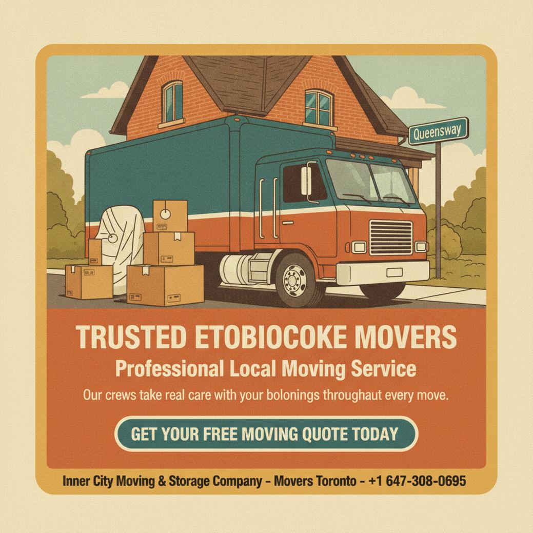 Clean moving truck and packed boxes with Etobicoke movers in Etobicoke