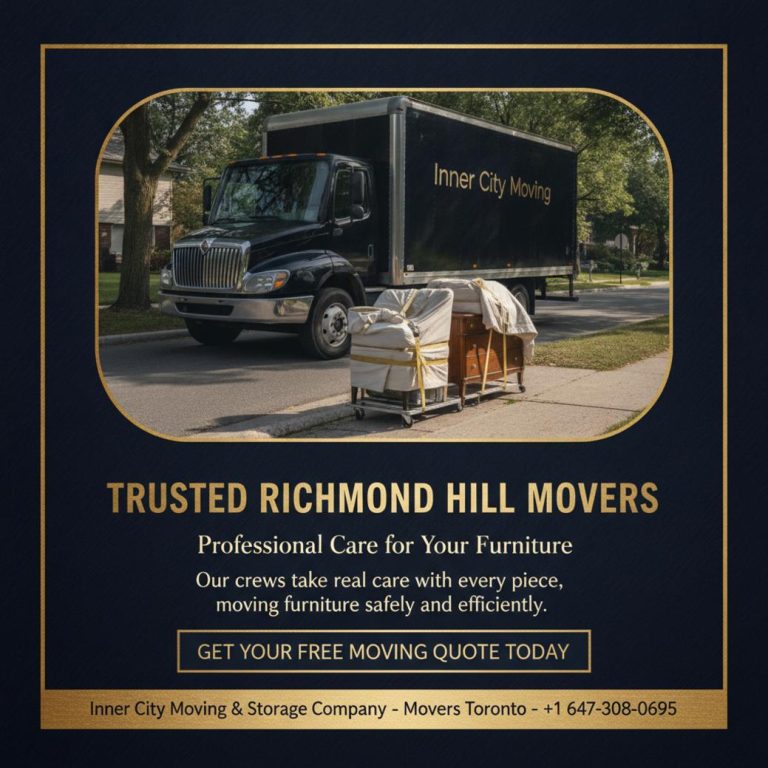 How Furniture Movers in Richmond Hill Handle Your Valuables With Care