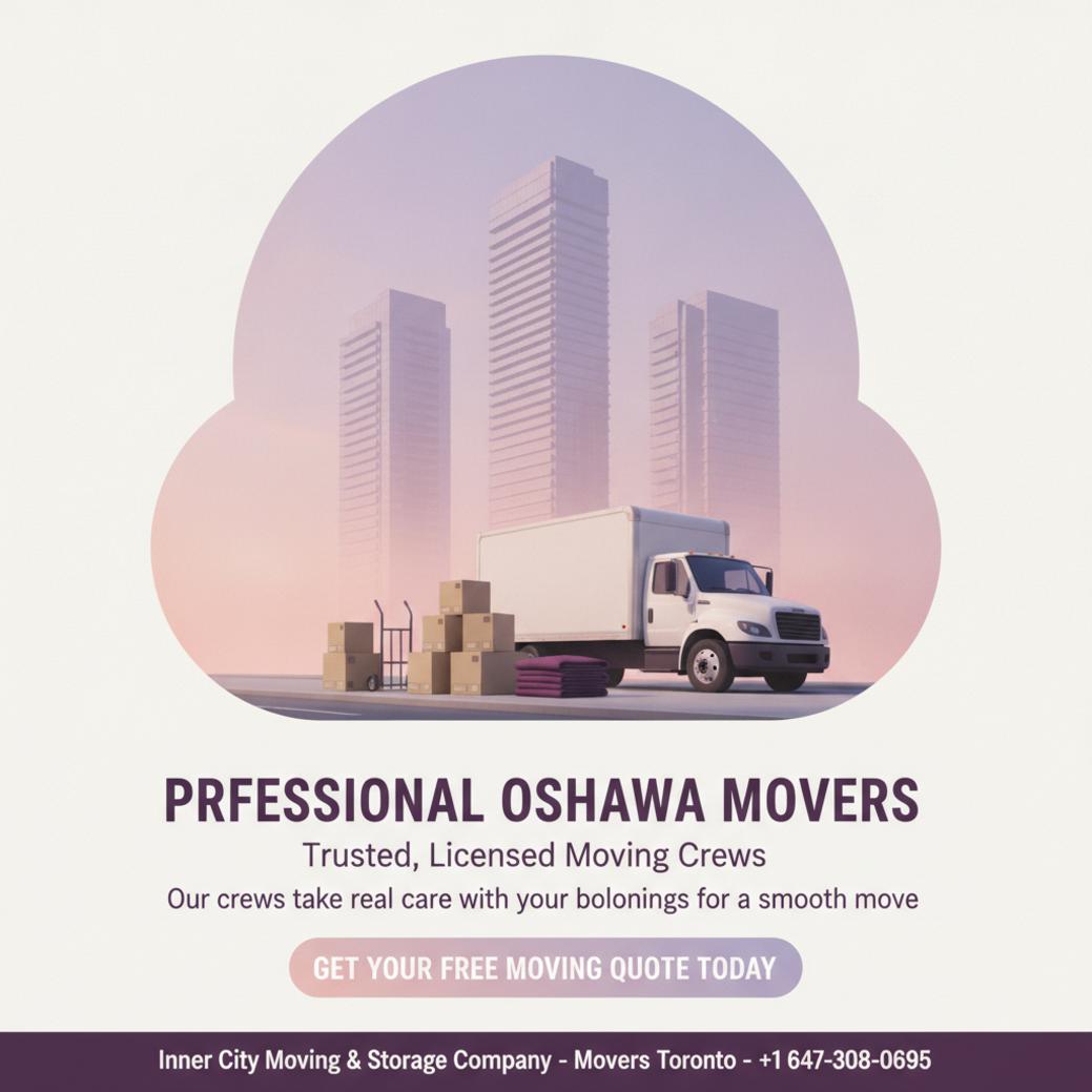 How Professional Movers in Oshawa Make Your Move Easier Professional movers Oshawa with moving truck and boxes outdoors