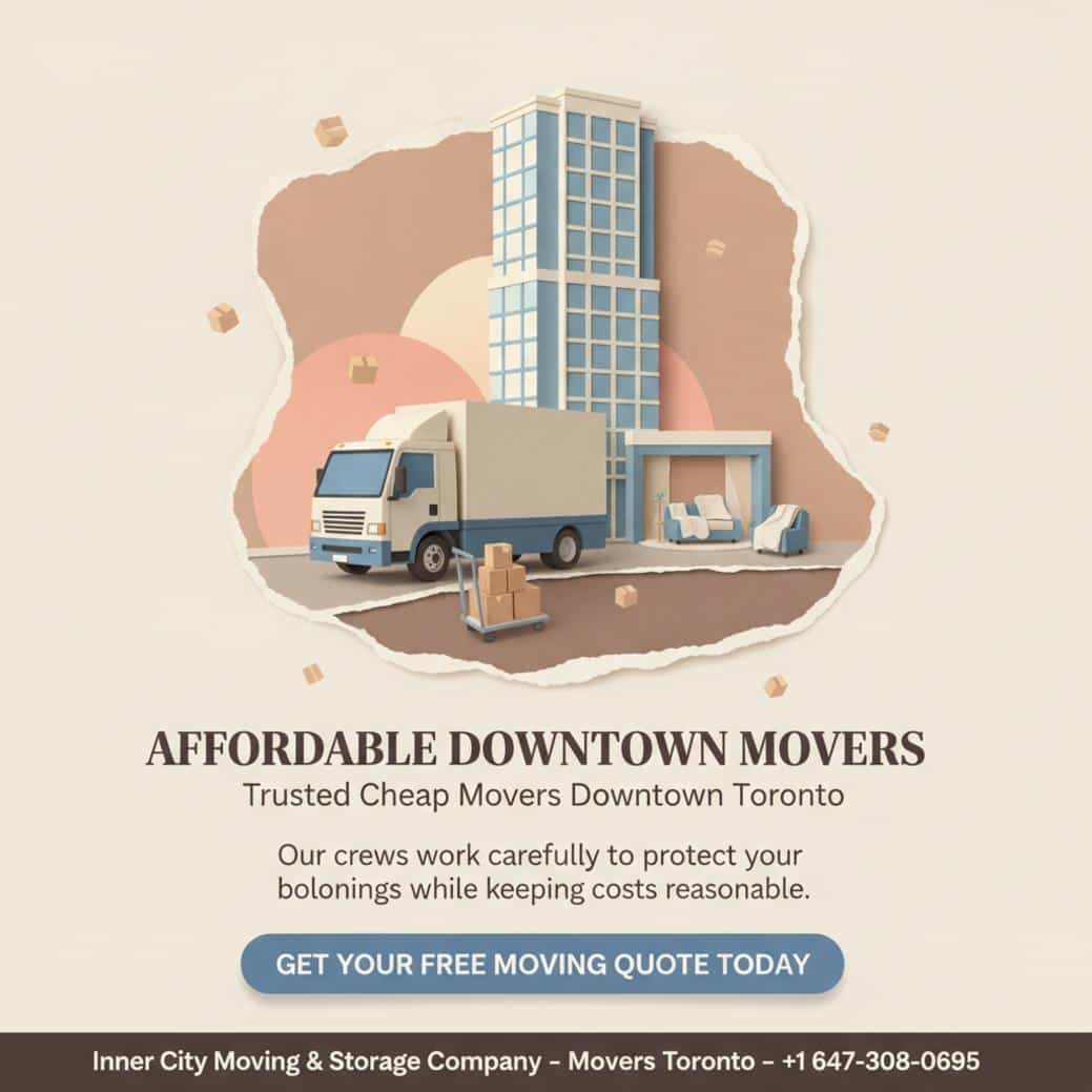 How to Find Cheap Movers in Downtown Toronto Without Sacrificing Quality Clean moving truck and packed boxes - cheap movers Downtown Toronto
