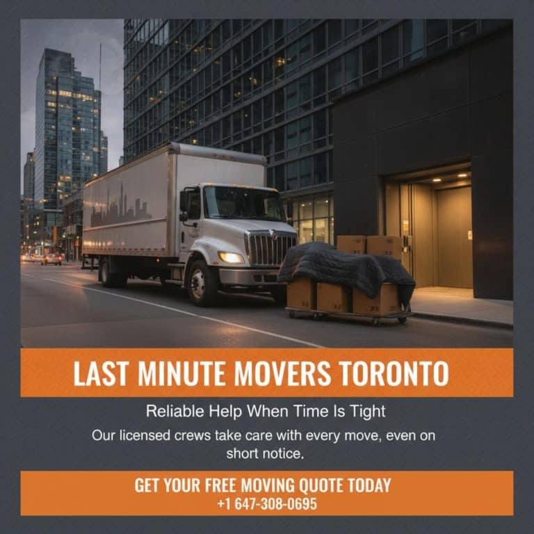 How Last Minute Movers in Toronto Can Ease Your Big Day