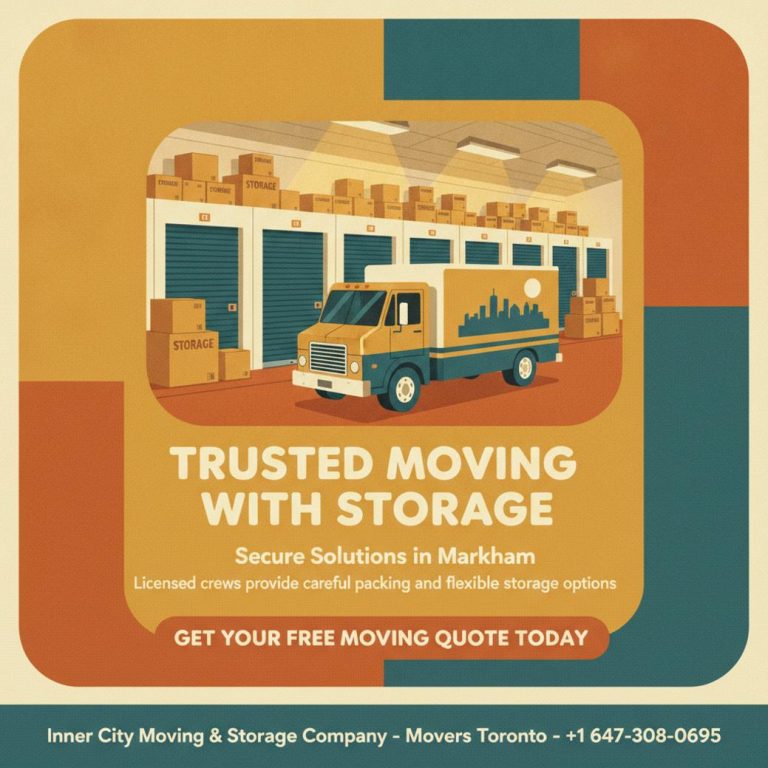 How a Moving Company with Storage in Markham Simplifies Your Move