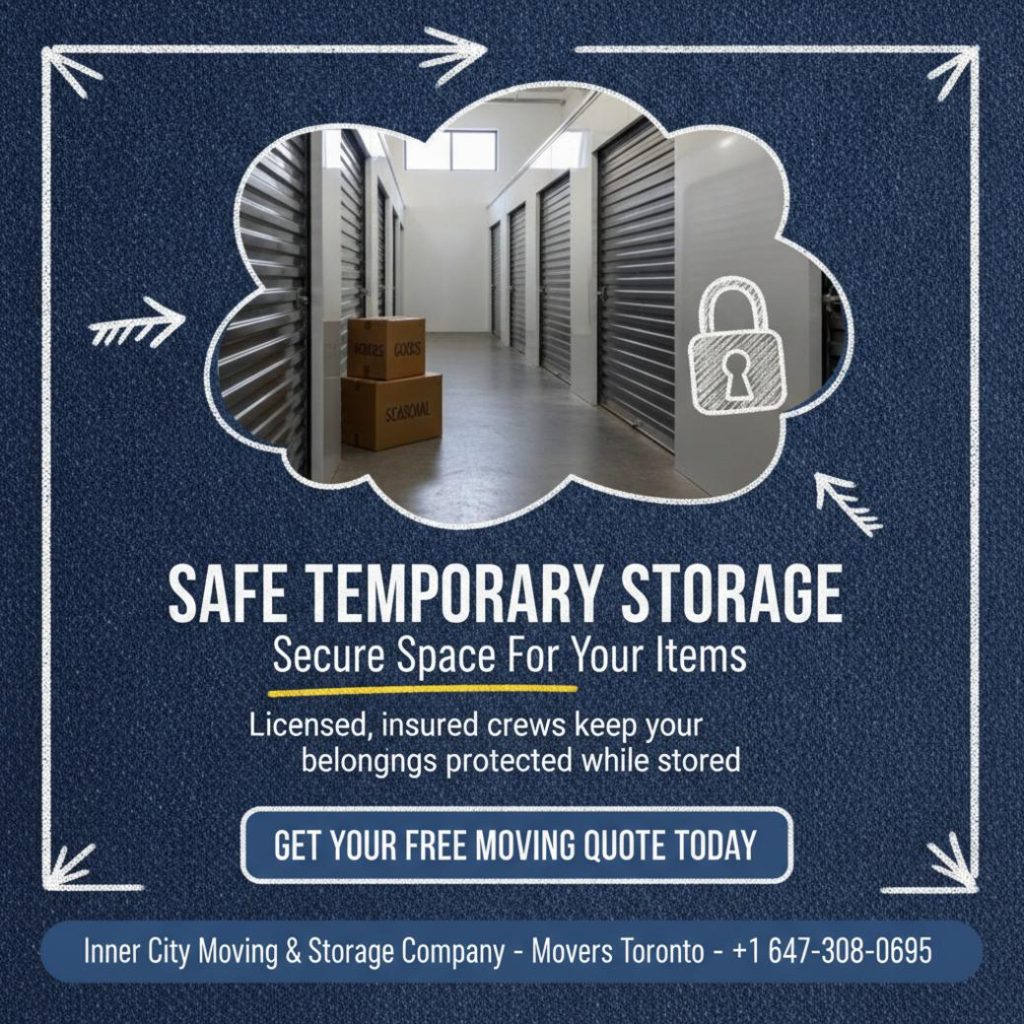Climate controlled temporary storage units with boxes - temporary storage Toronto