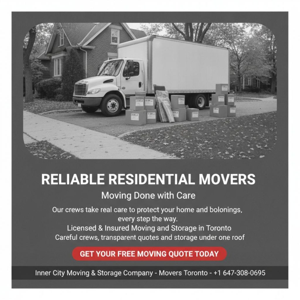 How Residential Movers in Toronto Make Your Move Easier SL - Inner City Moving & Storage Company Movers Toronto