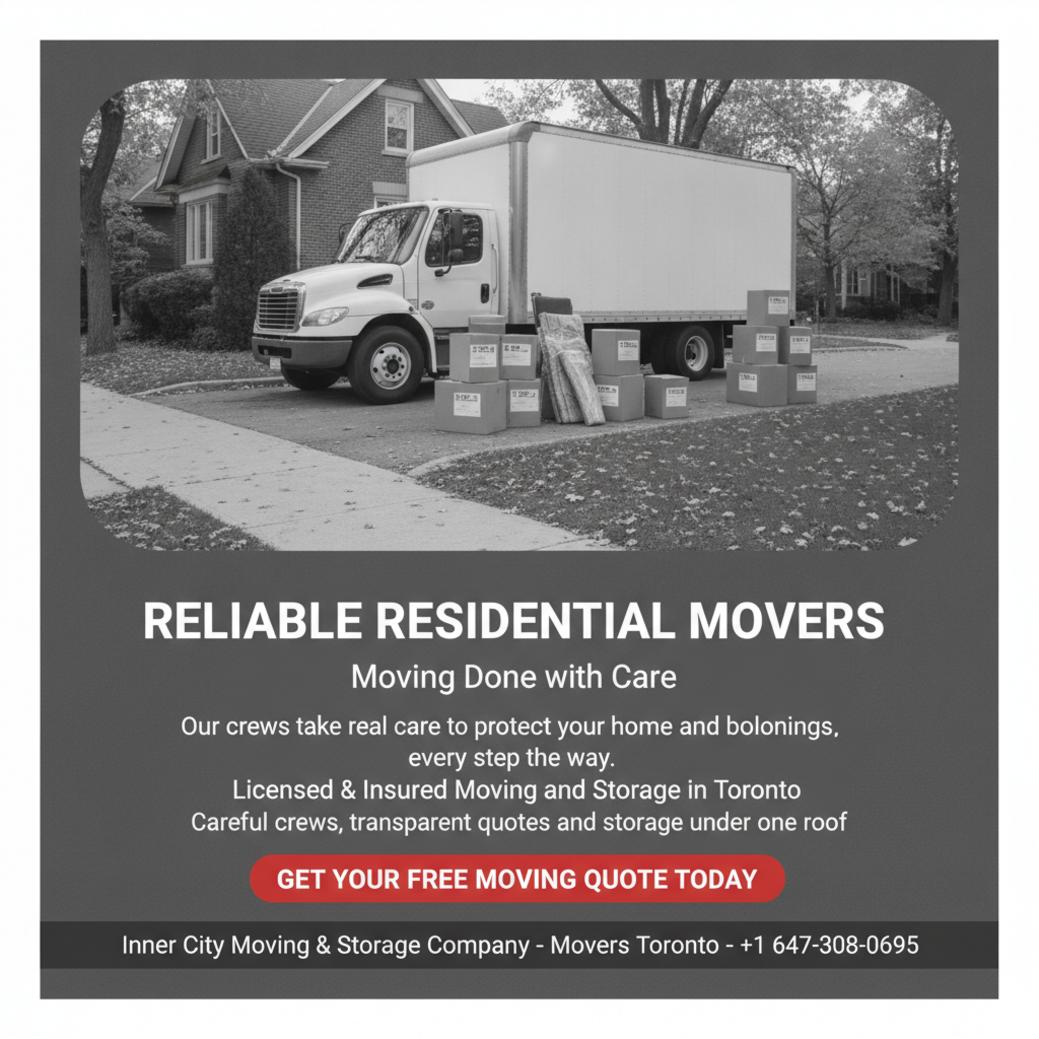 How Residential Movers in Toronto Make Your Move Easier
SL How Residential Movers in Toronto Make Your Move Easier
SL - Inner City Moving & Storage Company Movers Toronto